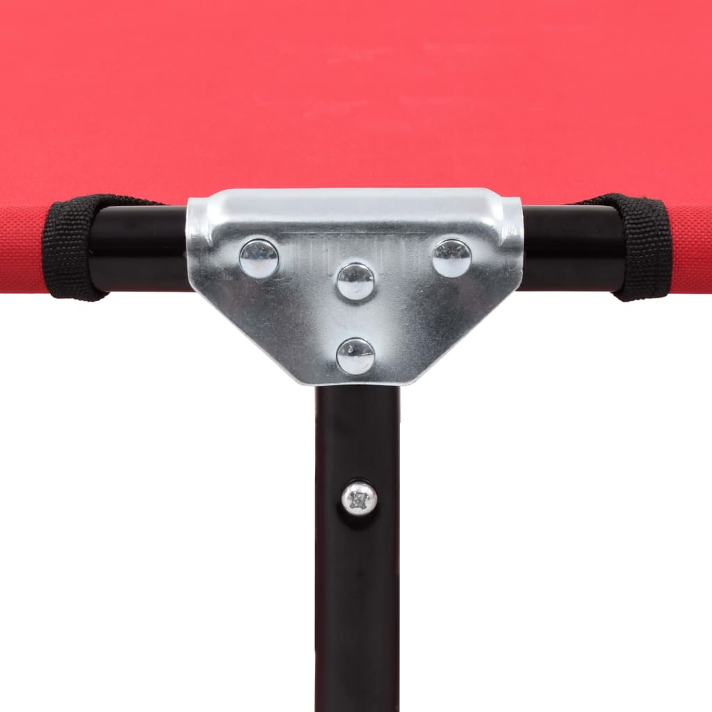 vidaXL Sun Lounger | Red