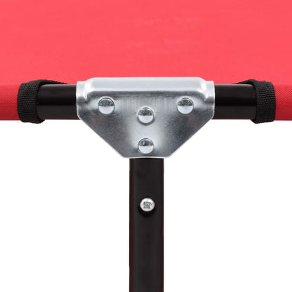 vidaXL Sun Lounger | Red