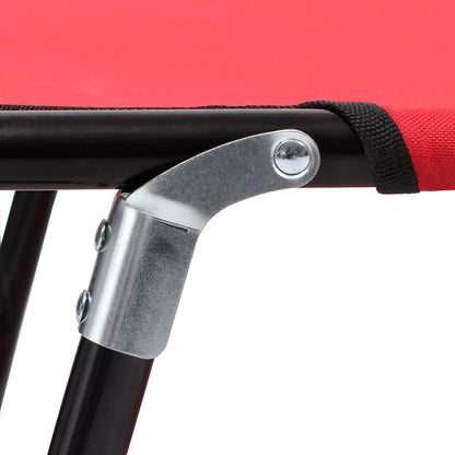 vidaXL Sun Lounger | Red