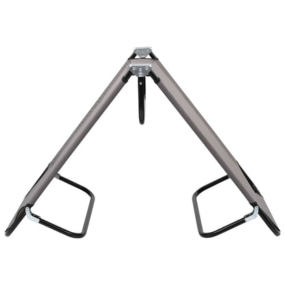 vidaXL Sun Lounger | Grey | Strong steel frame & 600D polyester | Standard