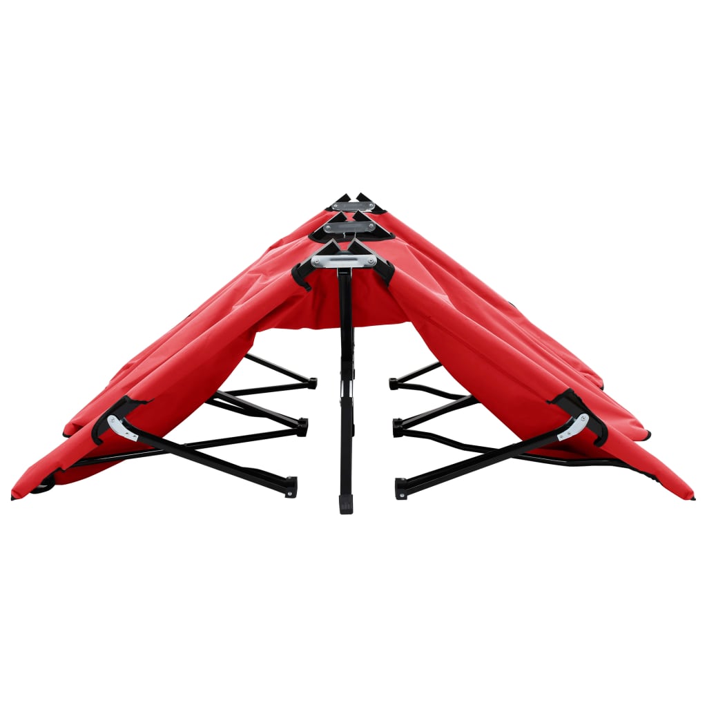 vidaXL Sun Lounger | Red