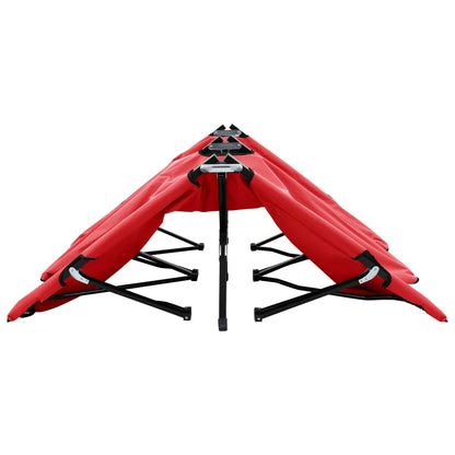 vidaXL Sun Lounger | Red