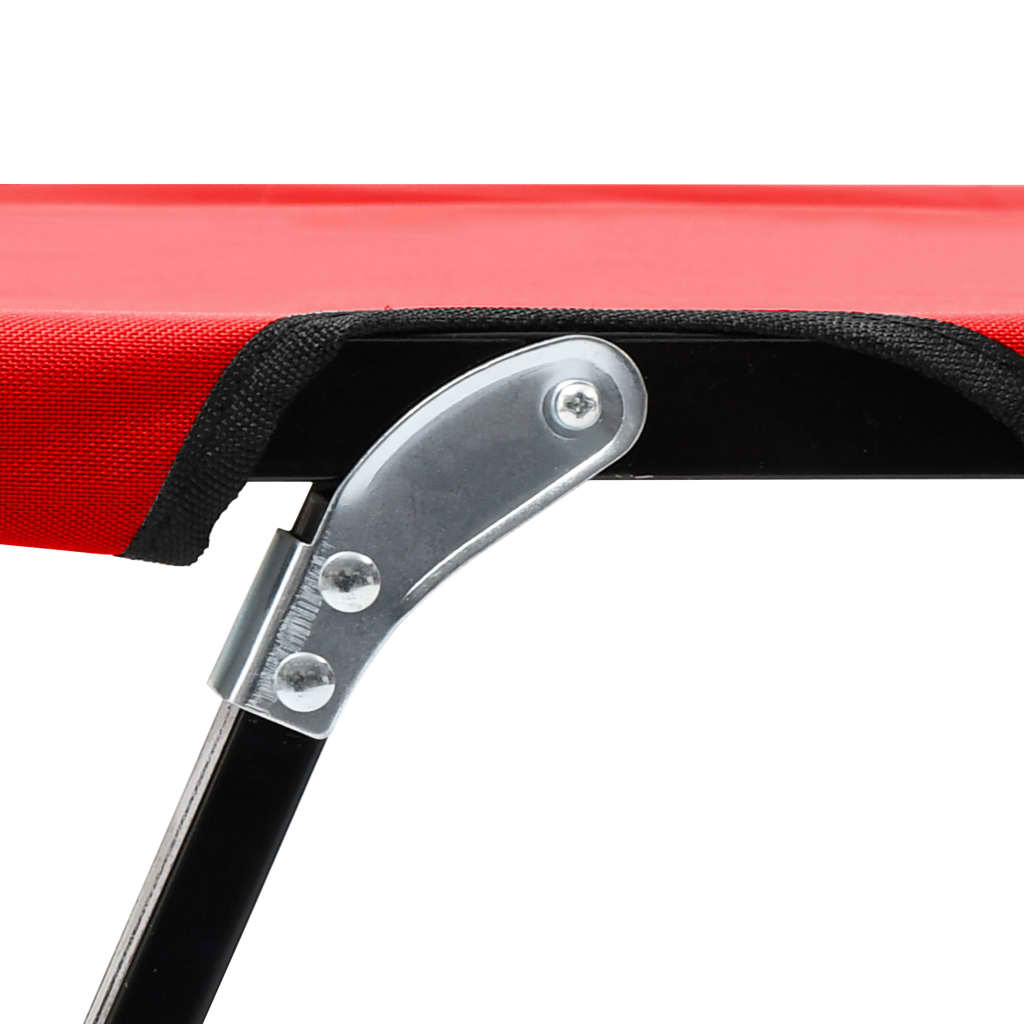 vidaXL Sun Lounger | Red
