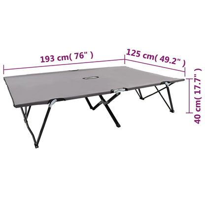 vidaXL Sun Lounger | Grey