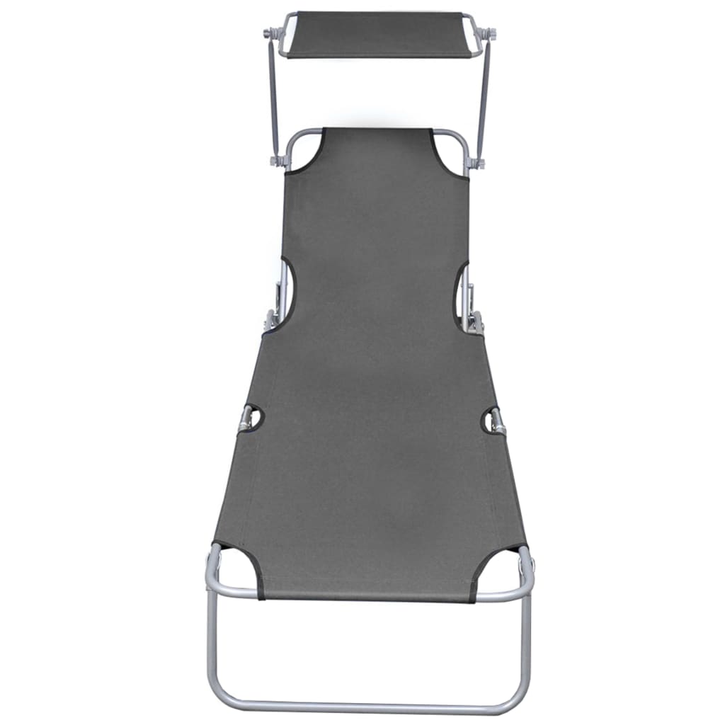 vidaXL Sunlounger | Grey