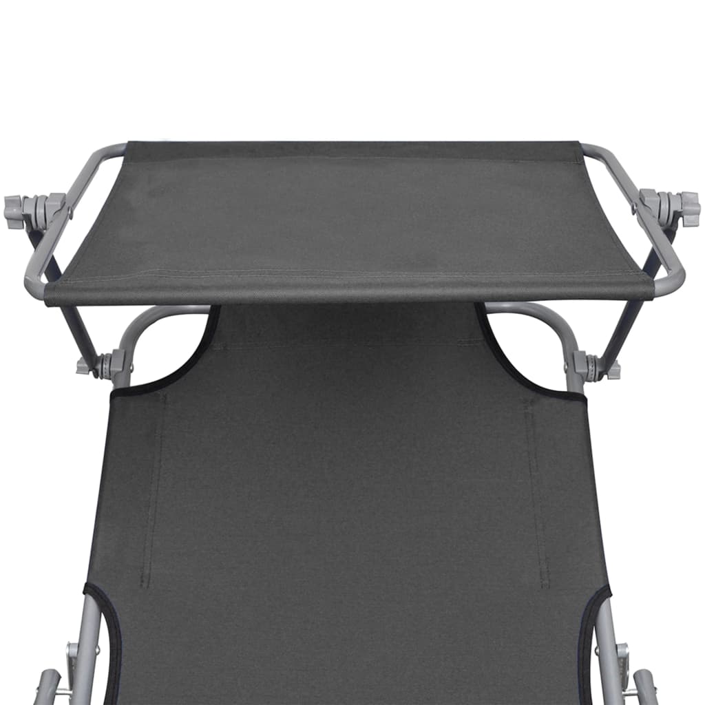 vidaXL Sunlounger | Grey