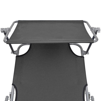 vidaXL Sunlounger | Grey