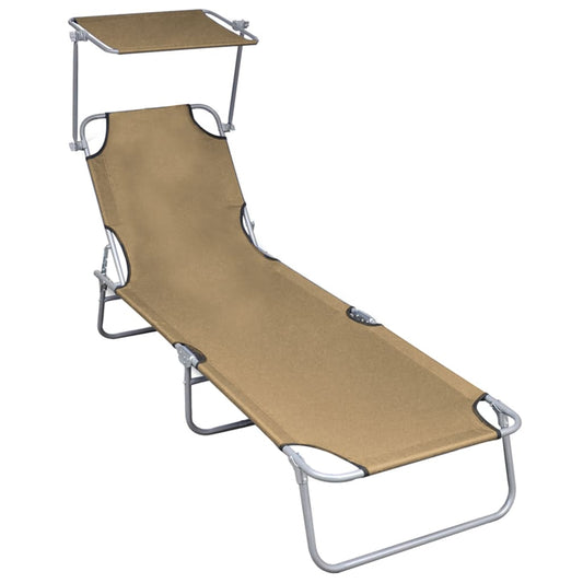 vidaXL Sunlounger | Taupe