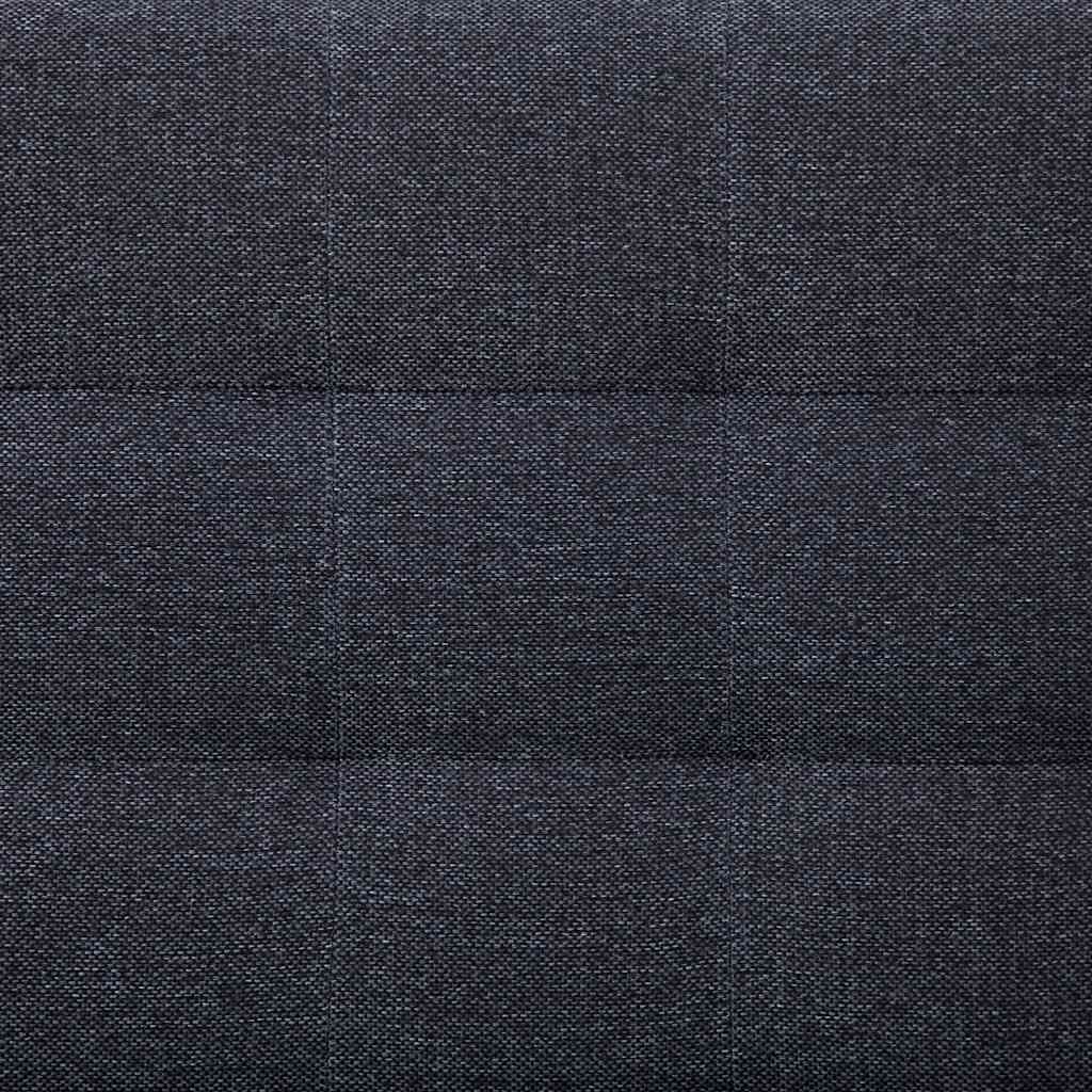 vidaXL L-shaped Sofa Bed Dark grey Polyester