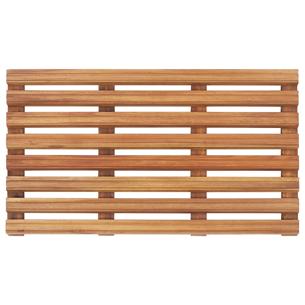 46574 vidaXL Bath Mats 2 pcs Solid Acacia Wood 56x37 cm