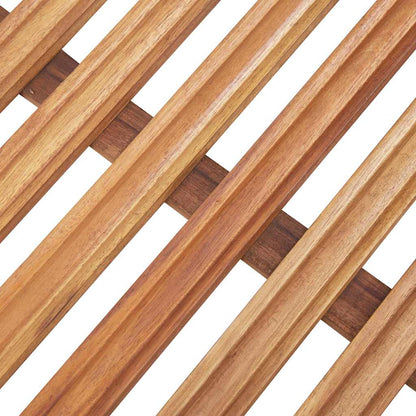 46574 vidaXL Bath Mats 2 pcs Solid Acacia Wood 56x37 cm