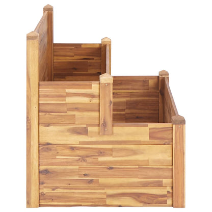 vidaXL 2-Tier Garden Planter 110x75x84 cm Solid Acacia Wood