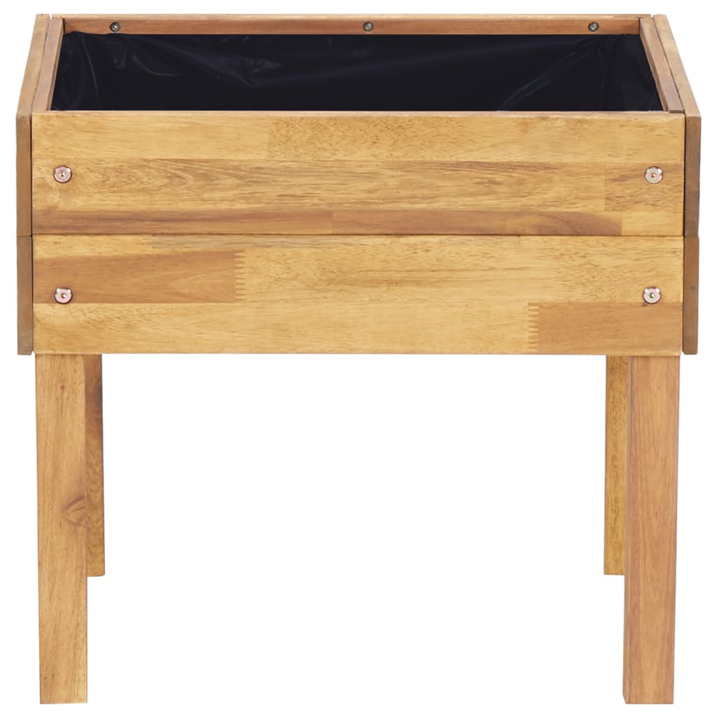 vidaXL Raised Garden Planter 50x40x45 cm Solid Acacia Wood