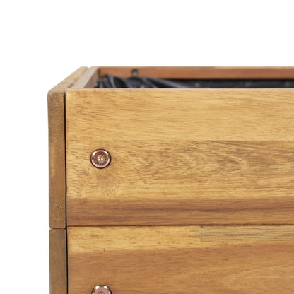 vidaXL Raised Garden Planter 50x40x45 cm Solid Acacia Wood