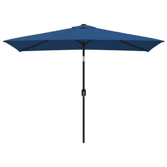 vidaXL Garden Parasol with Metal Pole 300x200 cm Azure