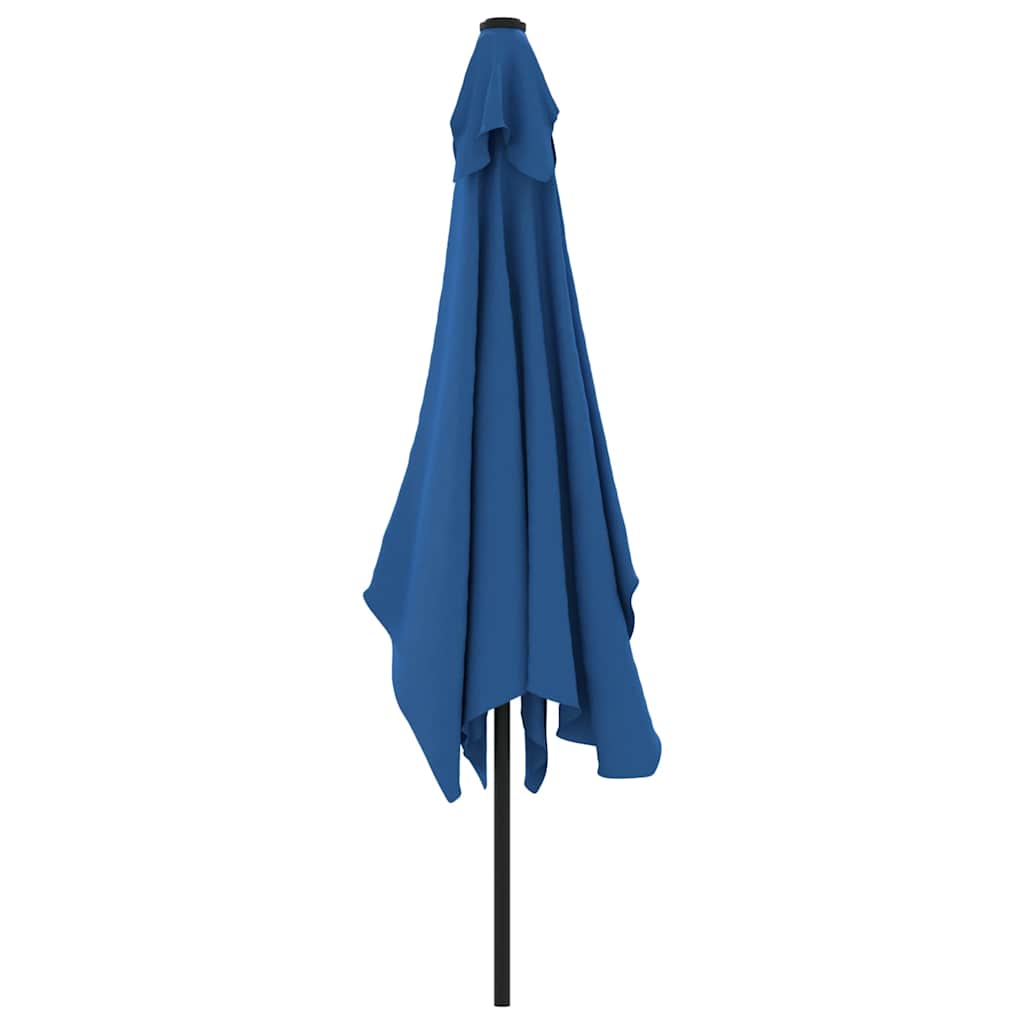 vidaXL Garden Parasol with Metal Pole 300x200 cm Azure