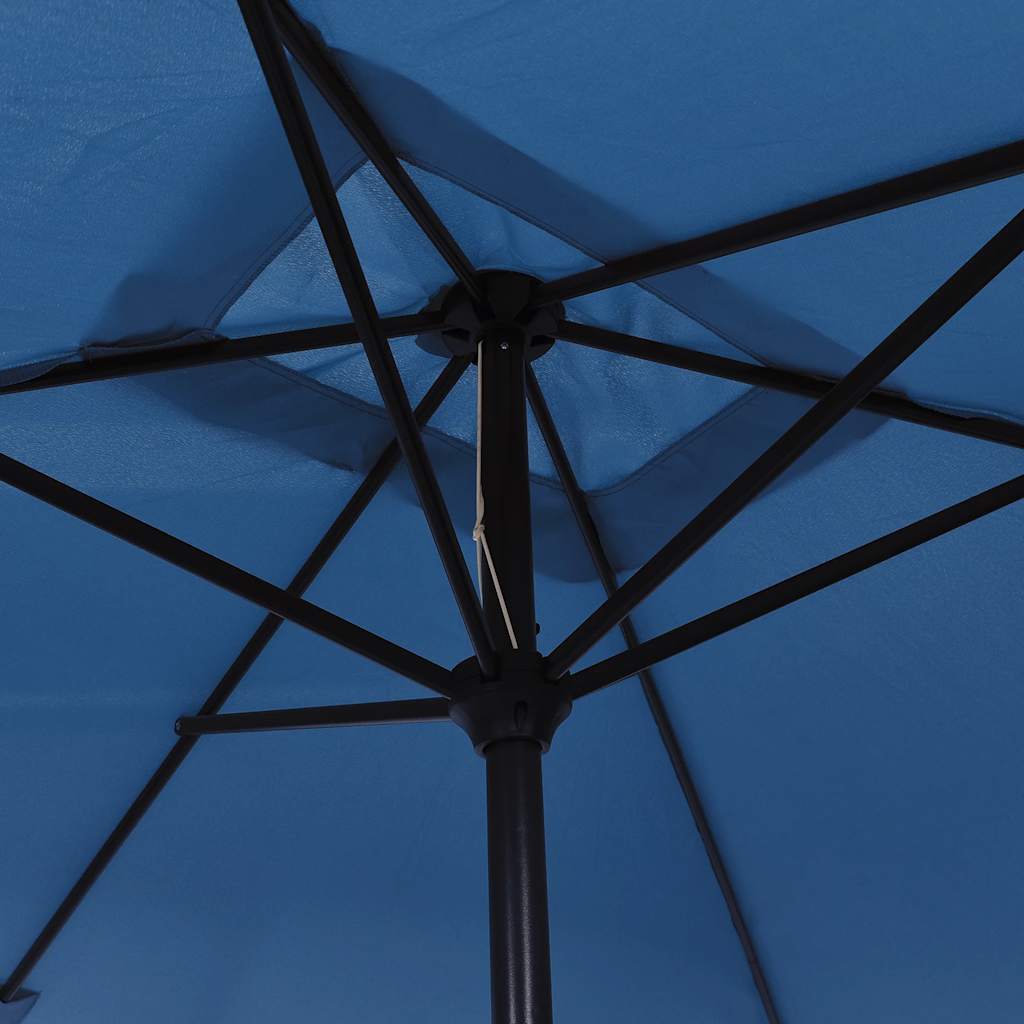 vidaXL Garden Parasol with Metal Pole 300x200 cm Azure