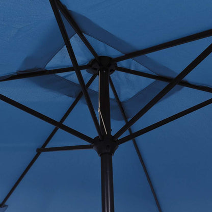 vidaXL Garden Parasol with Metal Pole 300x200 cm Azure