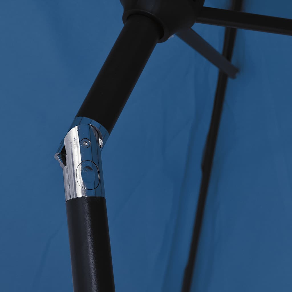 vidaXL Garden Parasol with Metal Pole 300x200 cm Azure