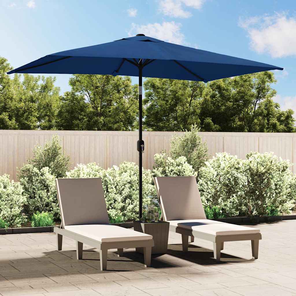 vidaXL Garden Parasol | Azure | Polyester | 300x200 cm | Tiltable