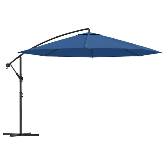 vidaXL Cantilever Garden Parasol | Blue | Polyester | 350 cm diameter | Tiltable