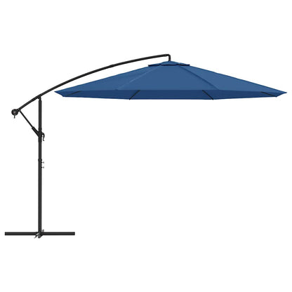 vidaXL Cantilever Garden Parasol | Blue | Polyester | 350 cm diameter | Tiltable