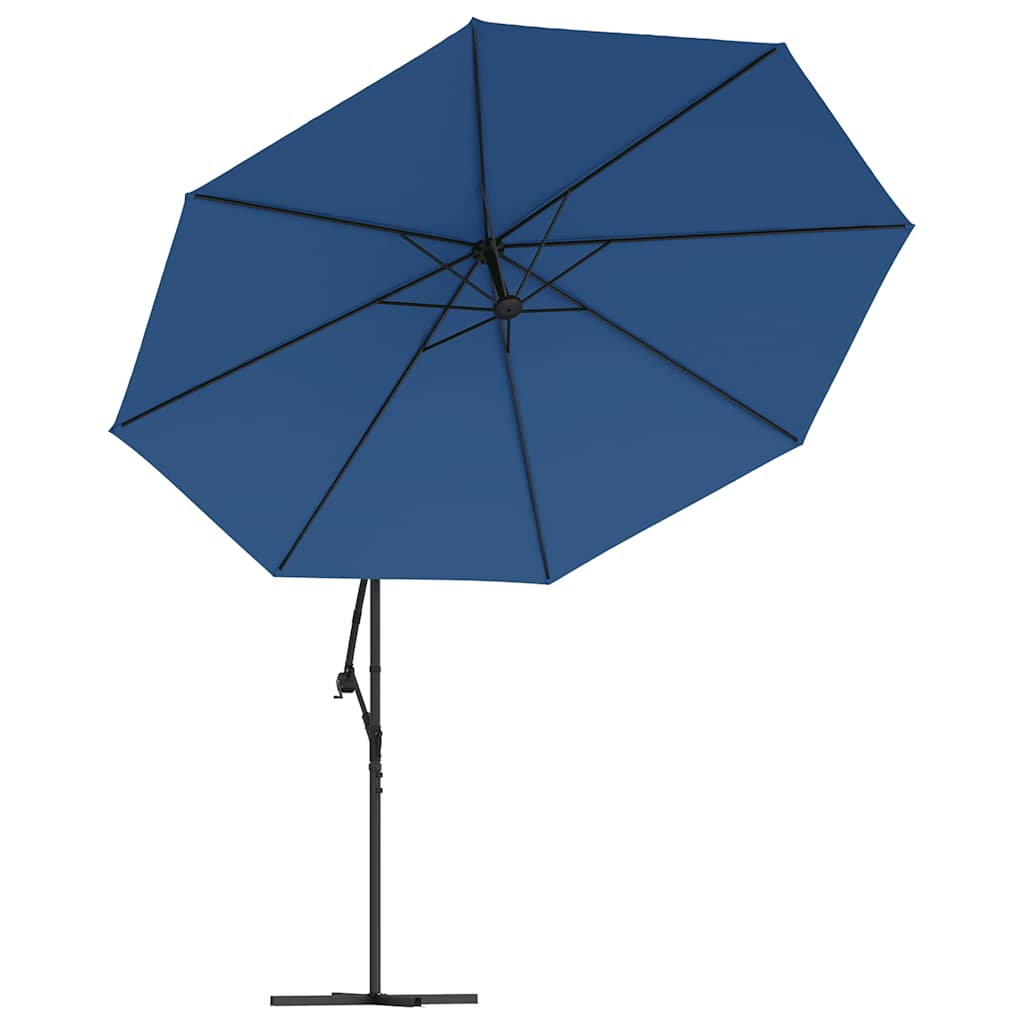 vidaXL Cantilever Garden Parasol | Blue | Polyester | 350 cm diameter | Tiltable