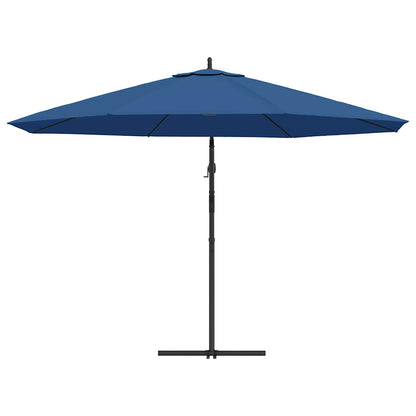 vidaXL Cantilever Garden Parasol | Blue | Polyester | 350 cm diameter | Tiltable
