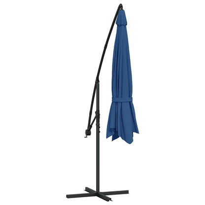 vidaXL Cantilever Garden Parasol | Blue | Polyester | 350 cm diameter | Tiltable