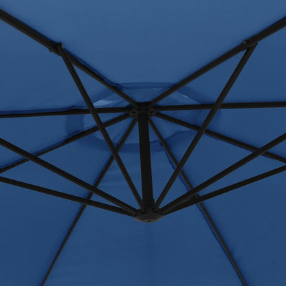 vidaXL Cantilever Garden Parasol | Blue | Polyester | 350 cm diameter | Tiltable