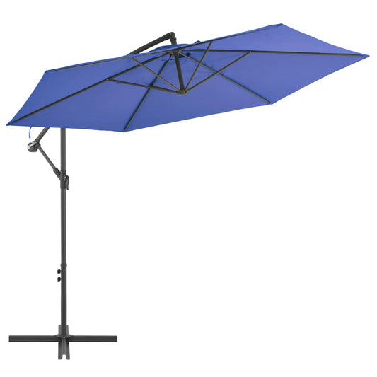 vidaXL Cantilever Garden Parasol | Blue | Polyester, Metal | Large | Tiltable