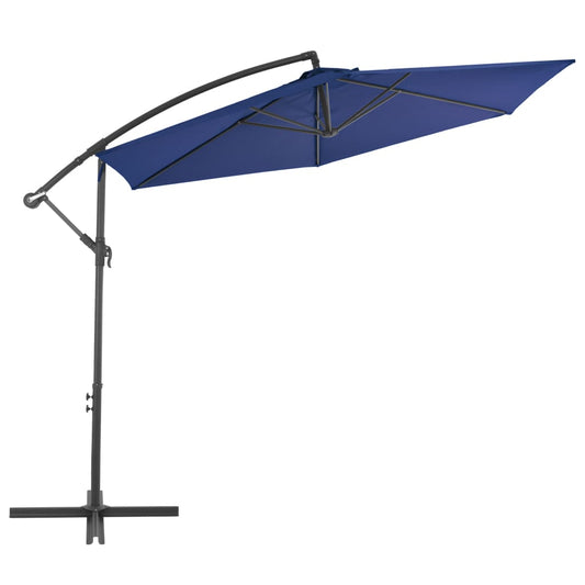 vidaXL Cantilever Garden Parasol | Blue | Polyester, Metal | Large | Tiltable