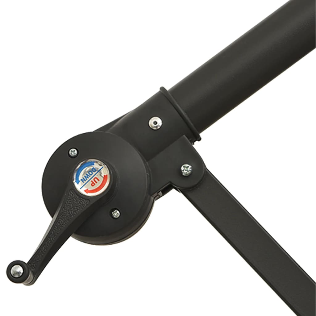 vidaXL Cantilever Garden Parasol | Black | Polyester fabric, steel pole | Large