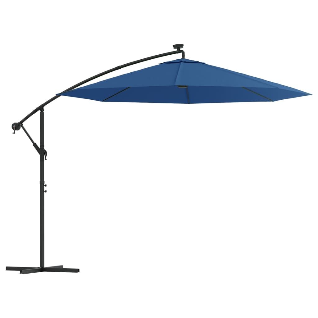 vidaXL Cantilever Garden Parasol | Azure | Polyester fabric, Steel pole