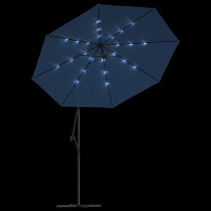 vidaXL Cantilever Garden Parasol | Azure | Polyester fabric, Steel pole