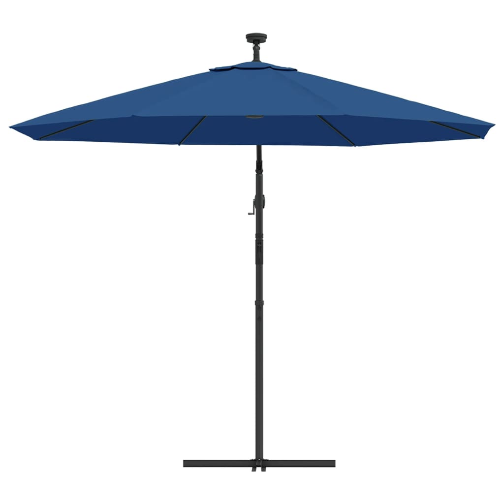 vidaXL Cantilever Garden Parasol | Azure | Polyester fabric, Steel pole