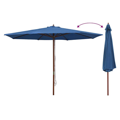vidaXL Garden Parasol | Blue | Fabric (100% polyester) | Large