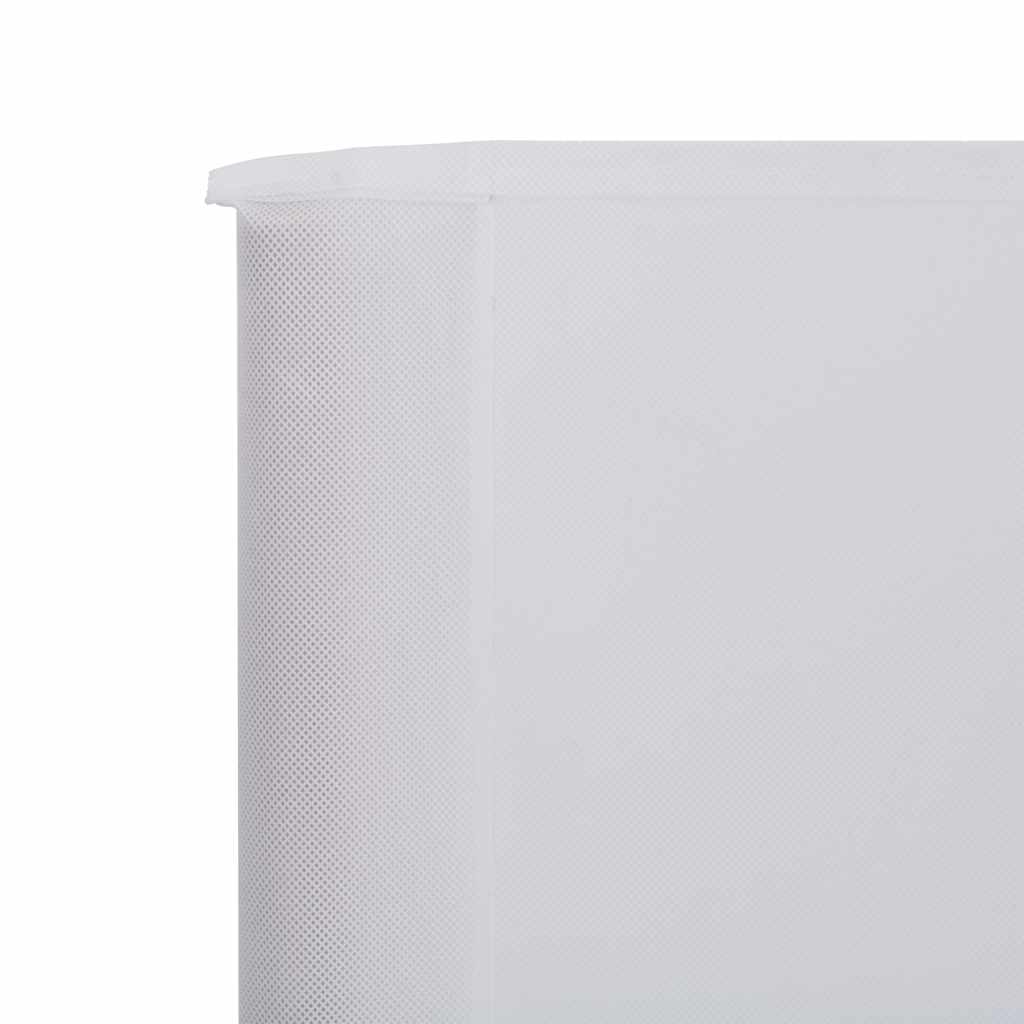 vidaXL 3-panel Wind Screen Fabric 400x80 cm Sand White