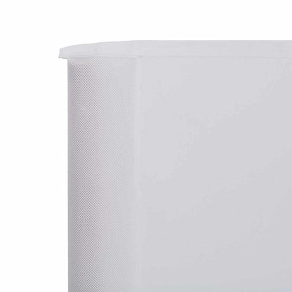 vidaXL 3-panel Wind Screen Fabric 400x80 cm Sand White