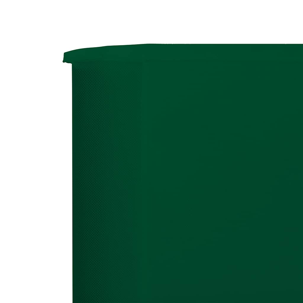 47141 vidaXL 3-panel Wind Screen Fabric 400x80 cm Green