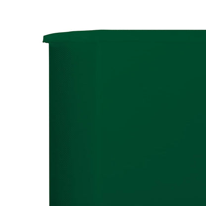 47141 vidaXL 3-panel Wind Screen Fabric 400x80 cm Green