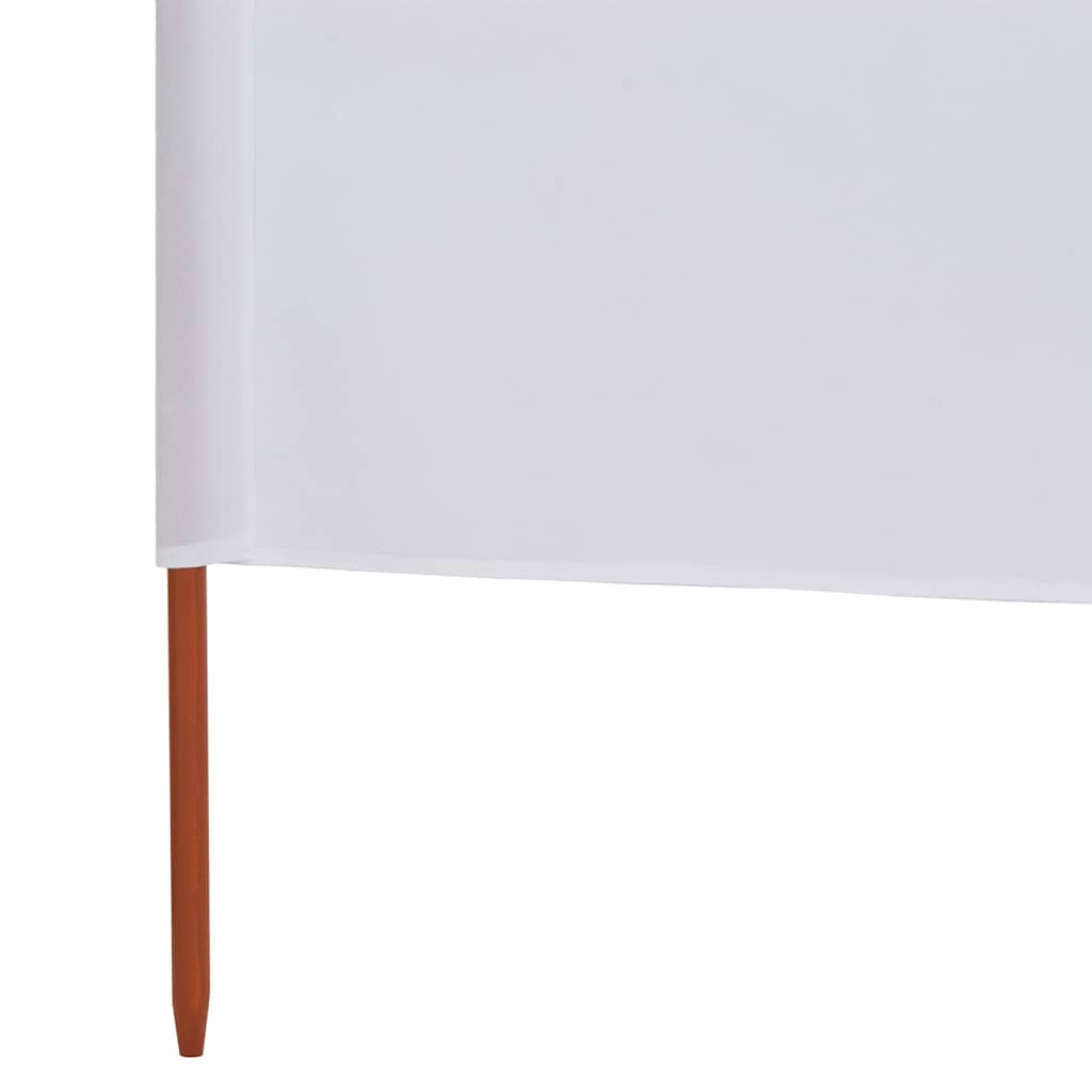 47148 vidaXL 3-panel Wind Screen Fabric 400x160 cm Sand White