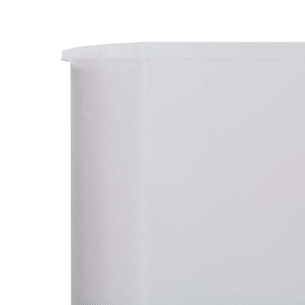 47148 vidaXL 3-panel Wind Screen Fabric 400x160 cm Sand White