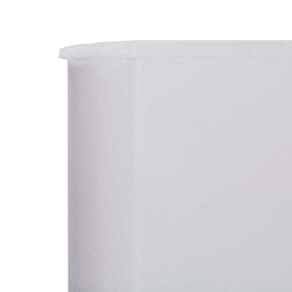 47148 vidaXL 3-panel Wind Screen Fabric 400x160 cm Sand White