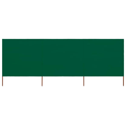 vidaXL 3-panel Wind Screen Fabric 400x160 cm Green