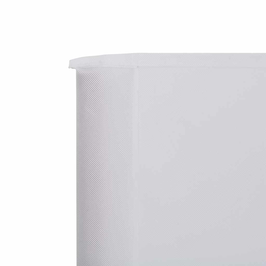 vidaXL 5-panel Wind Screen Fabric 600x80 cm Sand White