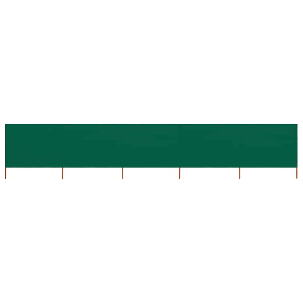vidaXL 5-panel Wind Screen Fabric 600x80 cm Green