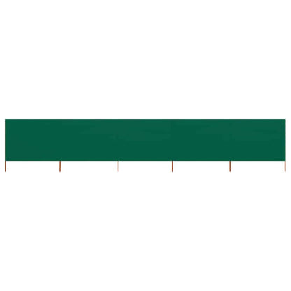 vidaXL 5-panel Wind Screen Fabric 600x80 cm Green