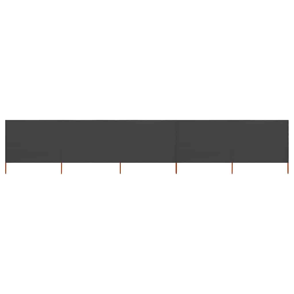 vidaXL 5-panel Wind Screen Fabric 600x80 cm Anthracite