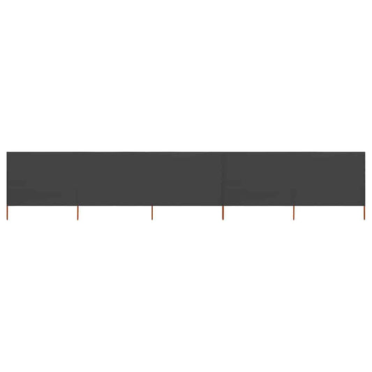 vidaXL 5-panel Wind Screen Fabric 600x80 cm Anthracite